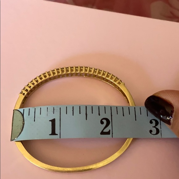 Diamond 14kt gold bangle - Picture 12 of 14
